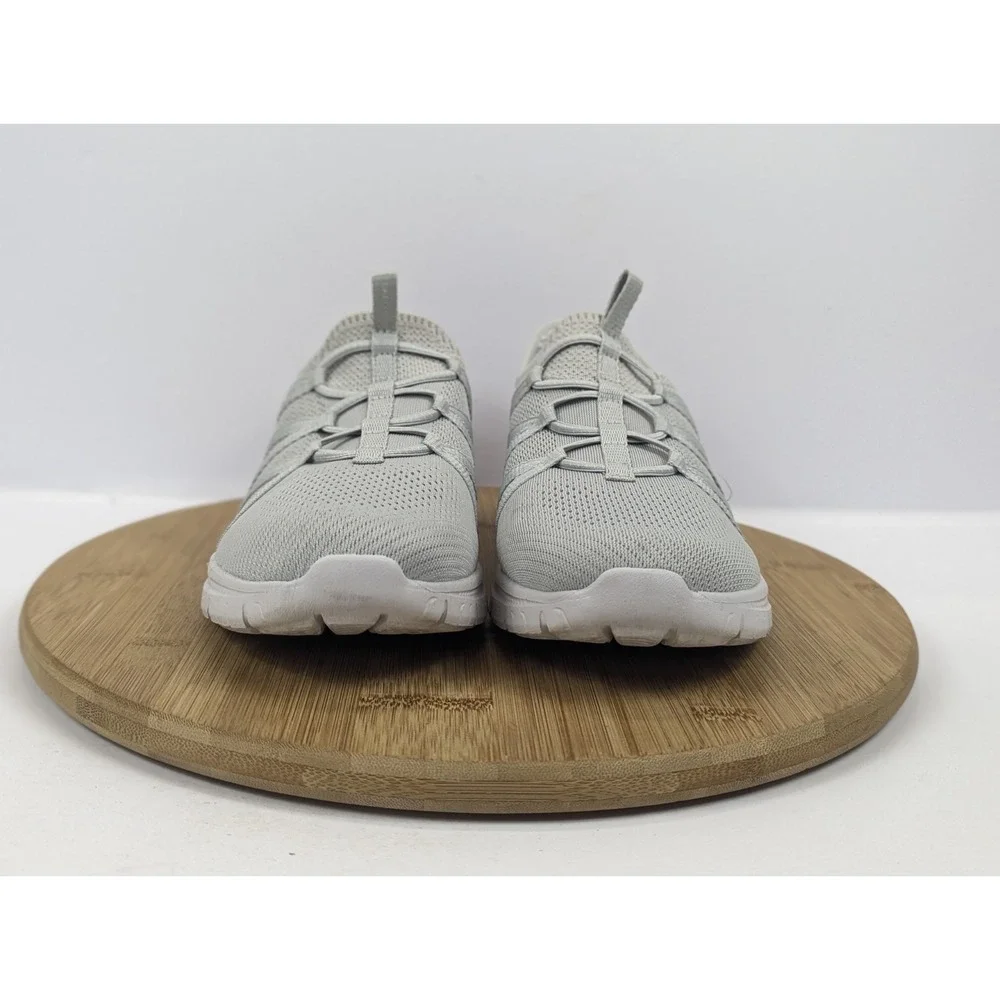 Sketchers Slip Ins Hands Free Shoes Womans 9 Gray Air Cooled Memory Washable